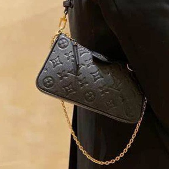 Louis Vuitton Monogram Empreinte Easy Pouch On Strap - Neutrals